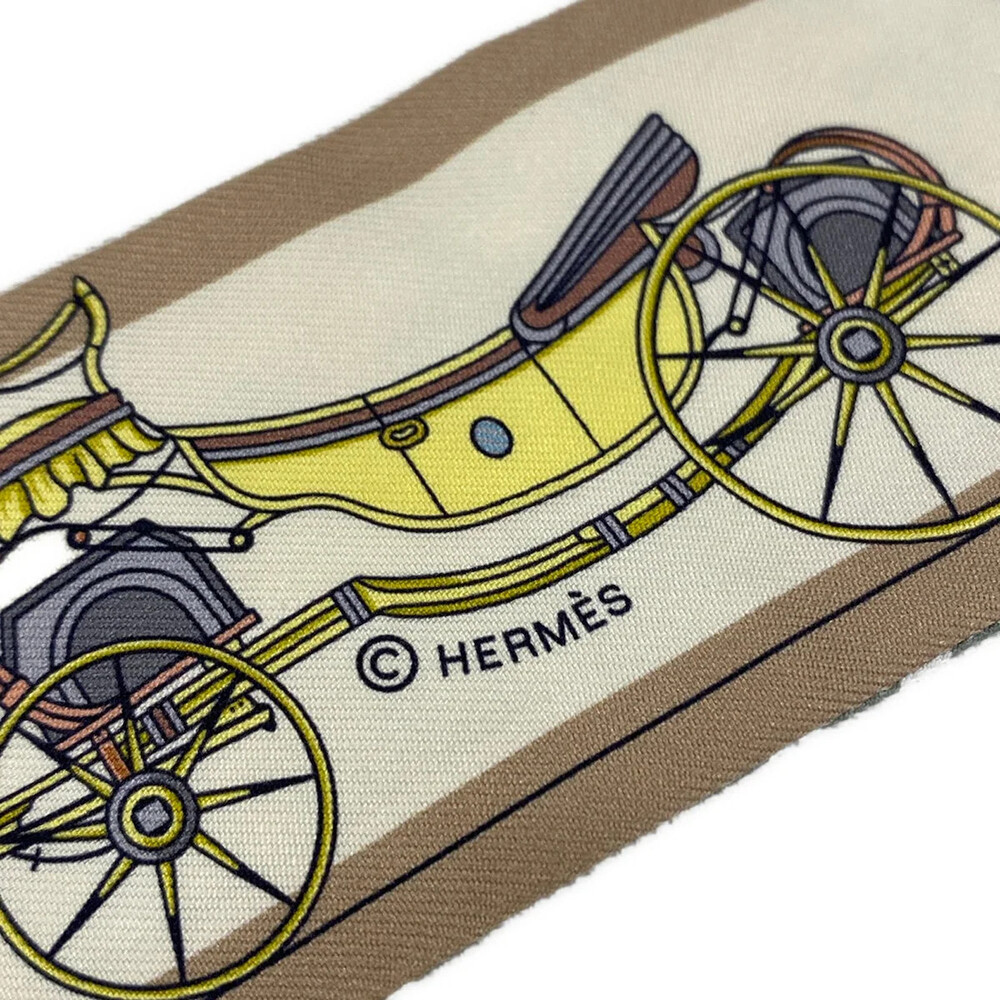 Hermes Twilly Light Blue Multi Scarf #320273H53B - Picture 2 of 5